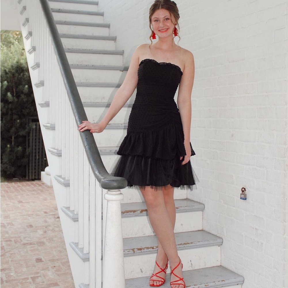 Black cocktail dress